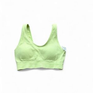 aerie Light Green Ribbed Sports Bra